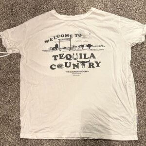The Laundry Room White Graphic Tee tequila country